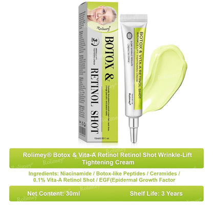 ☘️💎Made and shipped from Australia 💫Rolimey® Botox & Vita-A Retinol Shot Wrinkle-Lift Tightening cream - Last Day Promotion 70% OFF