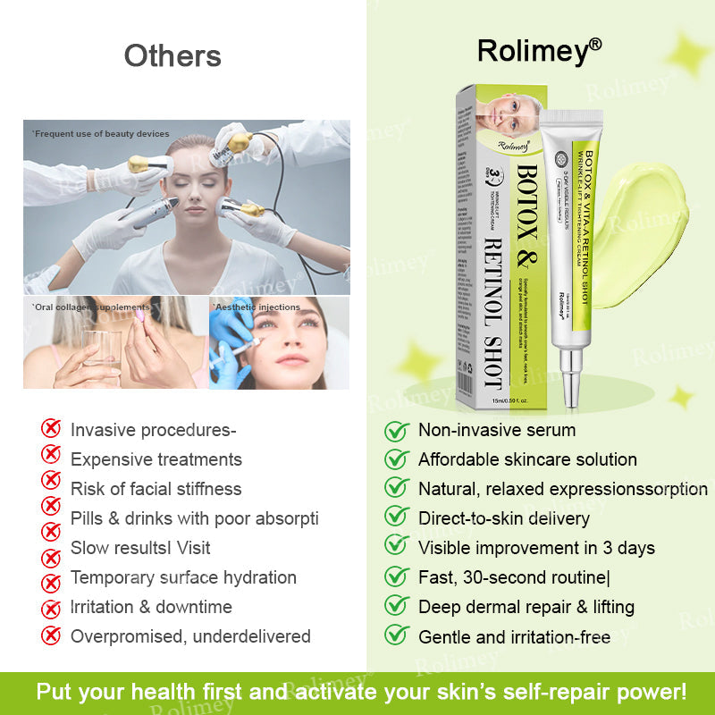 ☘️💎Made and shipped from Australia 💫Rolimey® Botox & Vita-A Retinol Shot Wrinkle-Lift Tightening cream - Last Day Promotion 70% OFF